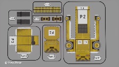 Handling tractor papercraft