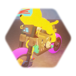Bad Kitty! Cyberpunk Motorcycle Drivable