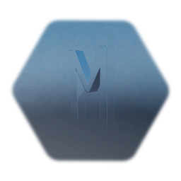 "M" (one block) metal letter