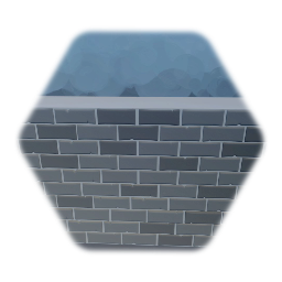 Double Length Grey Brick Wall