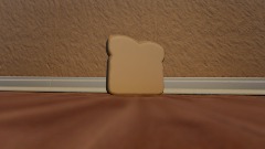 Piece of Bread Falling Over