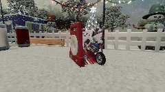Toy Stunt Bike. Winter.