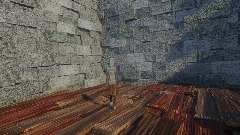 Realistic stone bricks and wooden planks