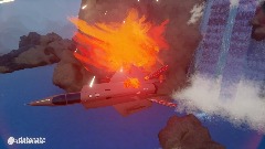Jet explosion