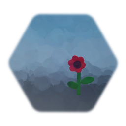 Red flower Welcome Garden