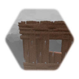 Holzwand mit Fenster