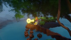 Rayman walking 2:Turns out it was stuck in a tree