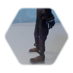 First Person Character Dressed for Winter