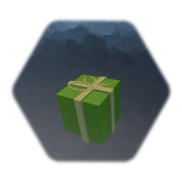 green gift - christmas present - package