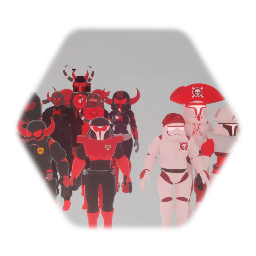 I.M.P Trooper,Spider EXE Trooper,Chief,and C.P Pirate Troopers
