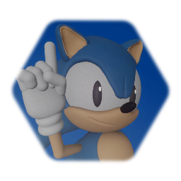 Classic Sonic CGI Model
