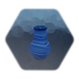 Vase - Wavy Blues
