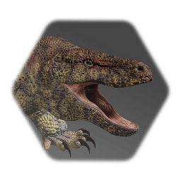 Realistic Megalania puppet