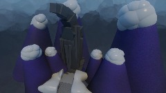 Snowy house