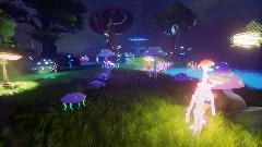 Glowing Mushroom Fantasy Forest