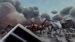 K U M O N G A Destroys A City (New Kaiju World Engine)