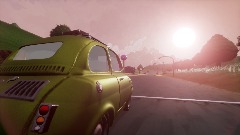 إعادة مزج <lrm>Racing not so slowly against the sunset