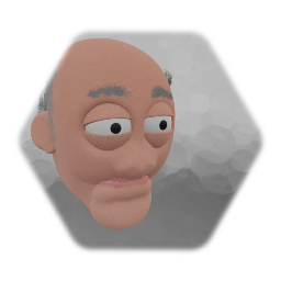 Old man head (blinks and working mouth)