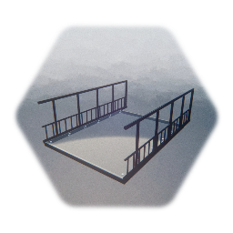 Industrial / Modern Glass Bridge Segment + End Piece