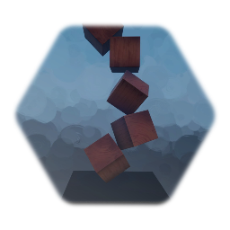 Wood Cube Art Sculpture