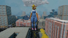 Giantess Coco In City streets