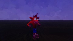 Crash Bandicoot trys to touch grass but instantly fails 2