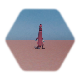 Sausage with gun 2D movement