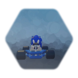 Sonic in a kart (ultimate world racing)
