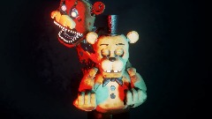fnaf Withered and nightmare freddy render