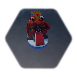 Crab king in a go Kart for ultra Kart mania