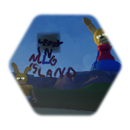 Jeffy in MLG island GLITCH edition logo