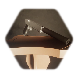 Simple .45 Handgun with Silencer