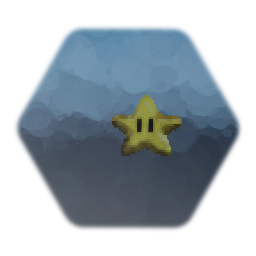 Super Mario 64 - Star (Old, Simple, Hand-Colored)