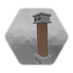 Wooden strut with bracket