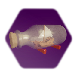 Bottled Ship Display