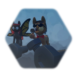 Waldo the Onerias,  Zed,  Redberry, and Anna Belle