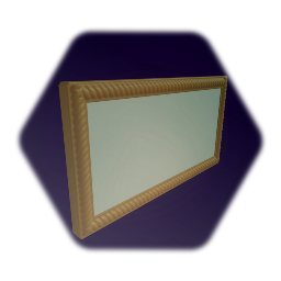 Blank  remixable Wooden framed landscape painting