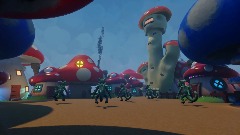 Village des Schtroumph presque déserte