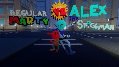 Regular Marty and Alex The Stickman crossover idea
