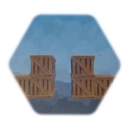 Wood Crate Bridge [Gap In The Middle]