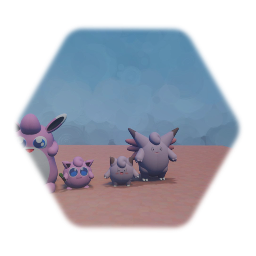Pokemon - Clefairy / Clefable / Jiggly**** / Wigglytuff