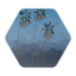 Windswept Fan Palms animated