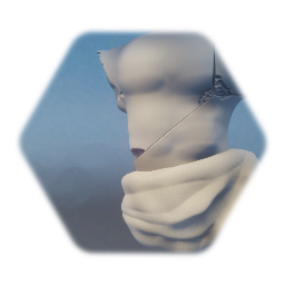 Marble male torso broken statue