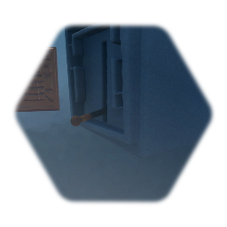 Work door release, lever and door combo