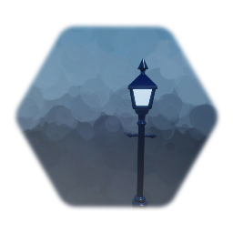 Remix of Simple old streetlight blue