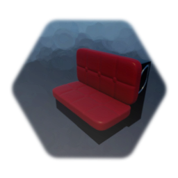 Bench Seat - Diner - Red Cushions