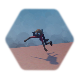 Flying Guy with backpack (prototype)