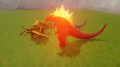 Godzilla's family vs ghidorah