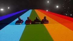 Racing on the Rainbow Meta runner racing 3 Evelyn