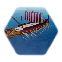 Roman trireme model